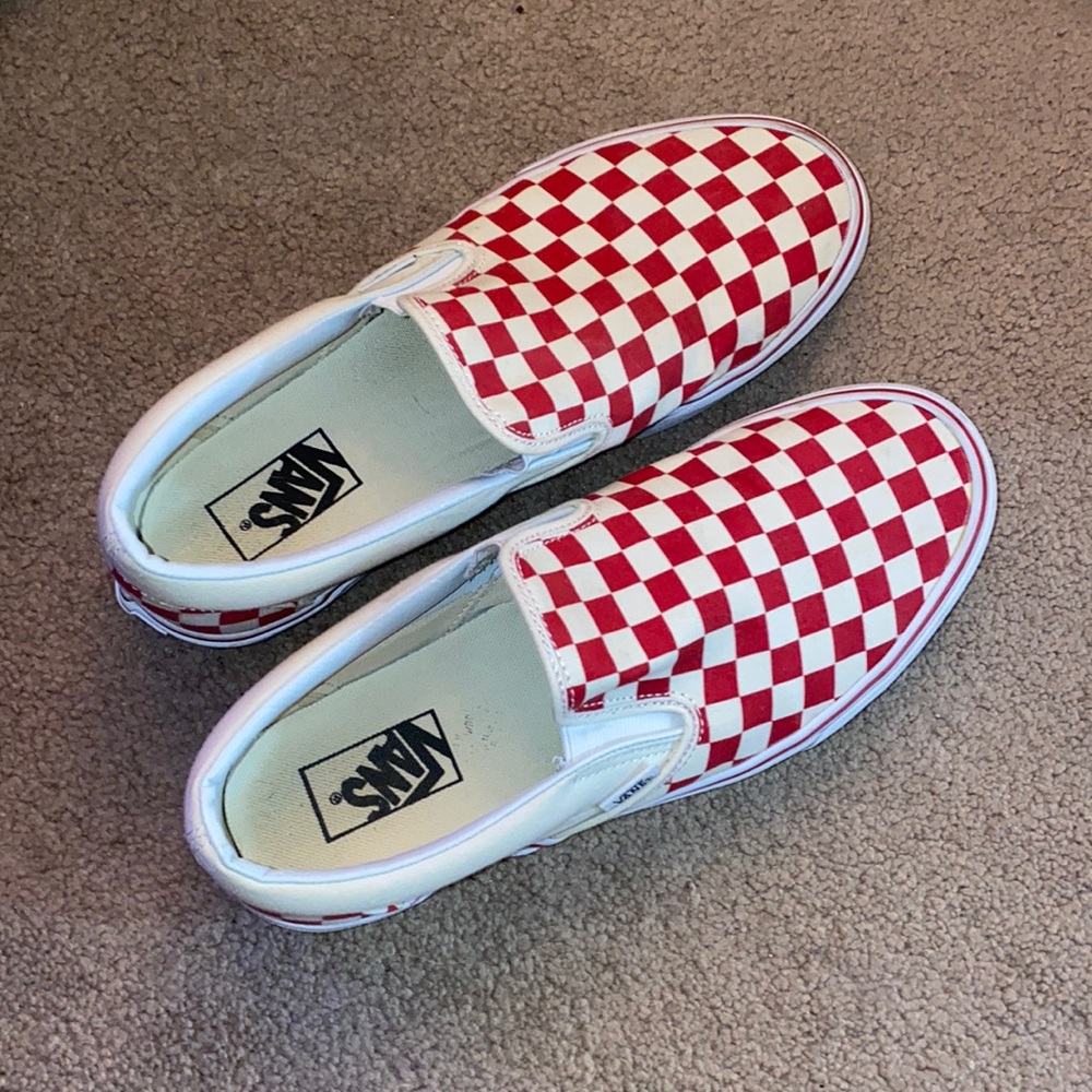 red checkered vans